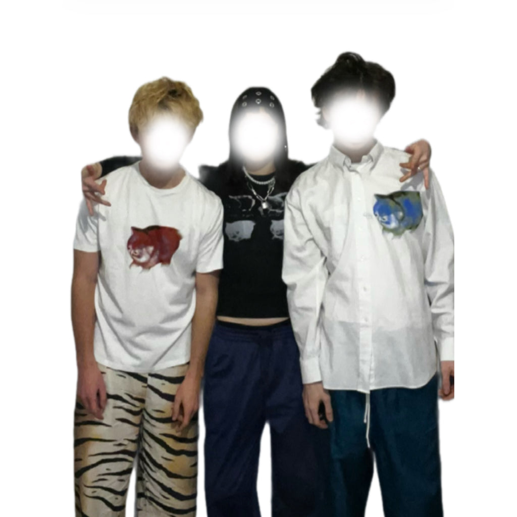 felicijax x pati.sgc1ub, chubby awkward cat screen print long sleeve